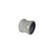 FloPlast Ring Seal Soil Coupling Double Socket - 110mm Grey
