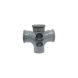 FloPlast Ring Seal Soil Double Branch - 92.5 Degree x 110mm Grey