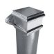 Cast Iron Square Downpipe Eared - 75mm x 914mm Primed