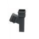 Cast Iron Square Downpipe Branch - 112.5 Degree x 75mm Primed