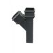 Cast Iron Square Downpipe Branch - 135 Degree x 75mm Primed