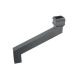 Cast Iron Square Downpipe Offset - 610mm Projection 75mm Primed