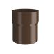 Lindab Steel Downpipe Connector - 75mm Brown