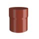 Lindab Steel Downpipe Connector - 87mm Tile Red