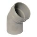 FloPlast Solvent Weld Soil Offset Bend Bottom - 110mm Olive Grey