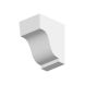 Dentil Block Exterior - 77mm x 120mm x 105mm White