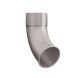 Lindab Steel Downpipe Shoe - 120mm Silver Metallic