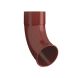 Lindab Steel Downpipe Shoe - 75mm Dark Red