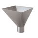 Lindab Steel Large Water Hopper - 75mm Silver Metallic
