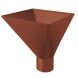 Lindab Steel Large Water Hopper - 75mm Tile Red