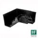 Cast Iron Moulded Ogee Gutter Internal Angle - 90 Degree x 125mm Black