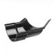 Cast Iron Beaded Half Round Gutter Left Hand Angle - 135 Degree x 115mm Black