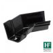 Cast Iron Notts Ogee Gutter Internal Angle - 135 Degree x 115mm Black