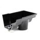 Cast Iron Notts Ogee Gutter Right Hand Stopend Outlet - 115mm for 75mm Downpipe Black