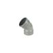 FloPlast Industrial/ Xtraflo Downpipe Solvent Weld Offset Bend Top - 110mm Grey