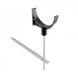 Cast Aluminium Half Round Gutter Rise and Fall Bracket - 125mm Black (9005 Leatherette)
