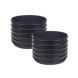 FloPlast Inspection Chamber Riser - 235mm Depth x 450mm Diameter - Pack of 2