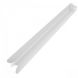 White Bullnose Fascia Double Ended External Corner - 600mm x 40mm