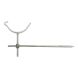 Cast Iron Beaded Half Round Gutter Rise & Fall Bracket - 100mm Galvanised
