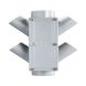 Halifax Cast Iron Drain Pipe 4 Branch Inspection Chamber Rectangular - 150mm x 100mm