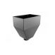 Cast Aluminium Round Neptune Hopper - 63mm PPC Finish Black (9005 Leatherette)