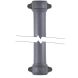 Cast Iron Round Eared Downpipe - Socket Both Ends - 75mm x 1829mm Primed