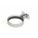Zinc Plated Round Screw To Wall Downpipe Bracket with Gasket - 100mm Primed