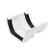 FloPlast PVC Square to PVC Half Round Gutter Adaptor - White