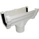 FloPlast Ogee Gutter Running Outlet for 80mm Downpipe - 110mm x 80mm White