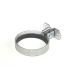 Zinc Plated Round Screw To Wall Downpipe Bracket with Gasket - 150mm Primed
