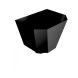 Aluminium Round Swaged Saturn Small Hopper - 63mm PPC Finish Black (9005 Matt)