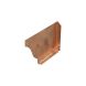 Copper Ogee Gutter Left Stop End - 125mm