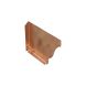 Copper Ogee Gutter Right Stop End -125mm