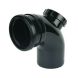 FloPlast Ring Seal Soil Access Bend - 92.5 Degree x 110mm Black