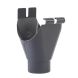 Galeco Steel Gutter Running Outlet - 120mm Graphite Grey