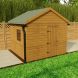 Galeco Steel Gutter Small Shed Pack Apex Style Roof - 6x4 to 10x8 Black