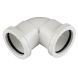 FloPlast Push Fit Waste Bend Knuckle - 90 Degree x 40mm White