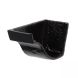Cast Iron Ogee Gutter Left Hand Internal Stopend - 115mm Black