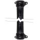 Cast Iron Round Eared Downpipe - Socket Both Ends - 65mm x 1829mm Black