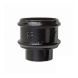 Cast Iron Round Downpipe Non-Eared Loose Socket with Spigot - 100mm Black