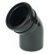 FloPlast Industrial/ Xtraflo Downpipe Single Socket Bend - 135 Degree x 110mm Black