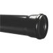FloPlast Industrial/ Xtraflo Downpipe Single Socket - 110mm x 1mtr Black