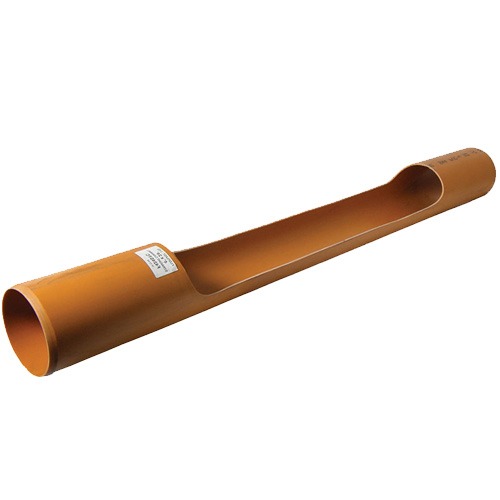 FloPlast Drainage Channel Access Pipe Plain Ended - 1mtr x 110mm