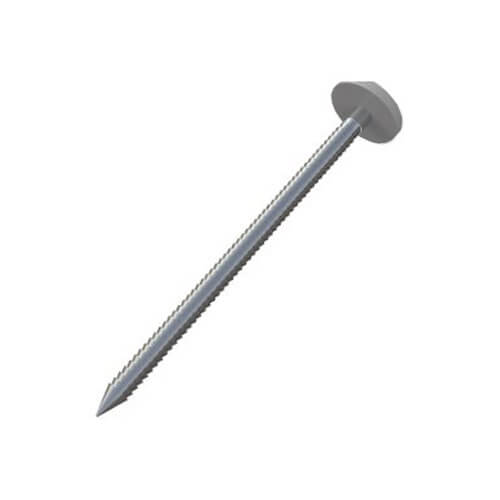 Plastic Headed Nails - 50mm Anthracite Grey - Box of 100