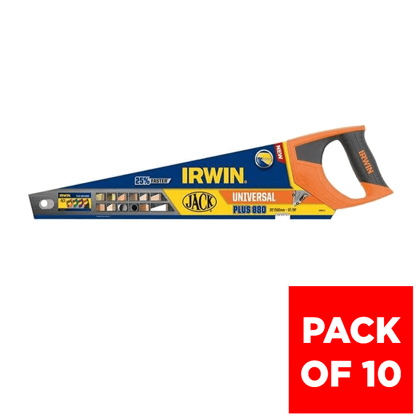 Irwin Jack 880 Universal Hand Saw - 22andquot; - Box of 10