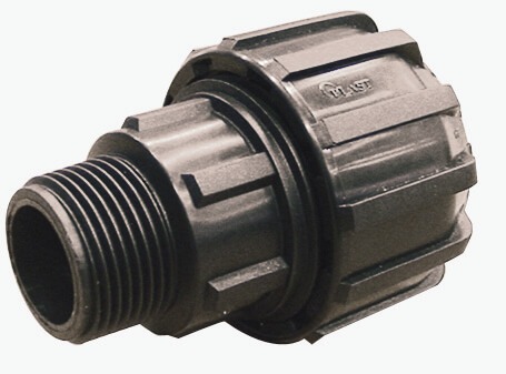 Hydrodif Men's Blue/Black Mdpe To Bsp Adaptor - 50Mm X 1 1/4Andquot; Bsp