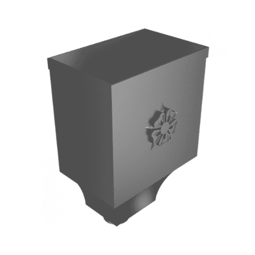Arp Anthracite/Grey Aluminium Round Swaged Mercury Hopper - 76Mm Ppc Finish (7016 Matt)