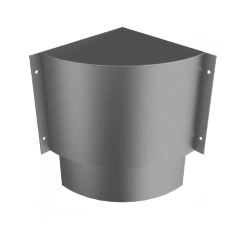Arp Anthracite/Grey Aluminium Round Swaged Numina Corner Hopper - 76Mm Ppc Finish (7016 Matt)