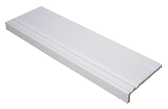 175mm White Ogee Fascia Capping Board - 9mm x 5mtr
