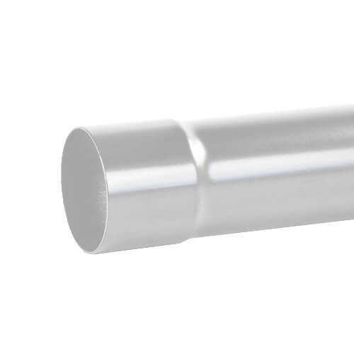 Aluminium Round Swaged Downpipe - 76mm x 3mtr PPC Finish